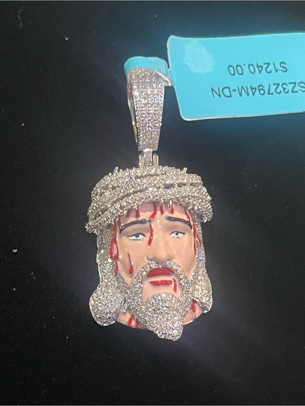 Moissanite Pendant Bundle - 925 Silver - Jesus Crown of Thorns, Cross, Panthers